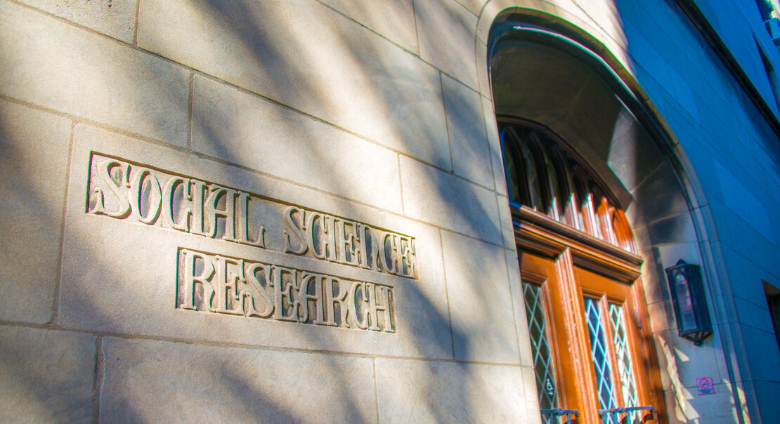 building inscription- text: Social Science Research